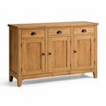 Eichenholz-Sideboard mit 3 Türen und 3 Schubladen