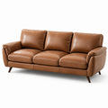 3-Sitzer Ledersofa Braun 210cm