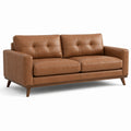 3-Sitzer Ledersofa Braun Echtleder