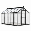 Aluminium und Polycarbonat Gewächshaus, rechteckig