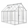 Gewächshaus Aluminium Polycarbonat 250x190x195 cm