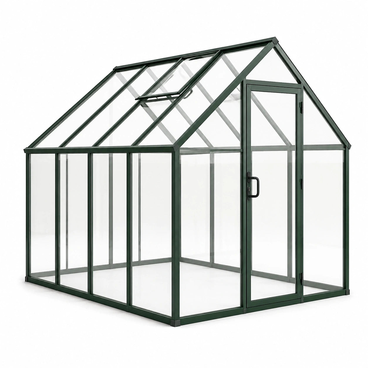 Gewächshaus Aluminium gehärtetes Glas Grün 250x190x195cm