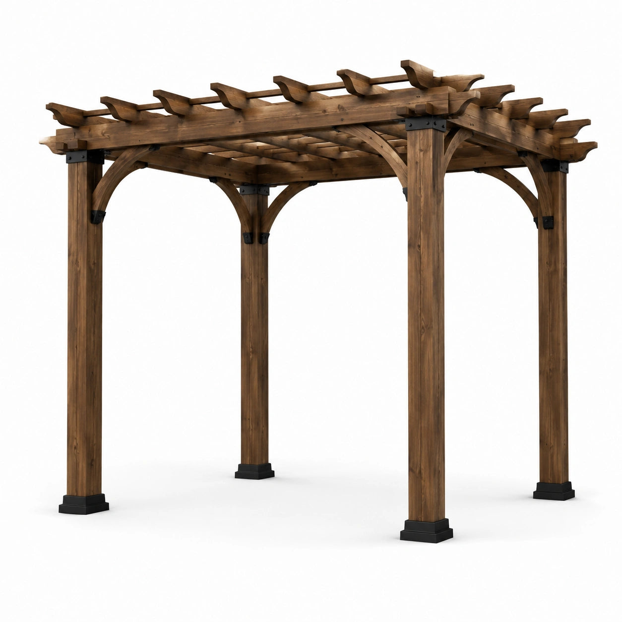 Pergola Holz Kiefer Braun L300 x B300 x H250 cm
