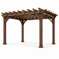 Gartenpergola Holz 300x400x240 cm Braun