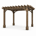Holzpergola Braun 300x300x240 cm für Außen